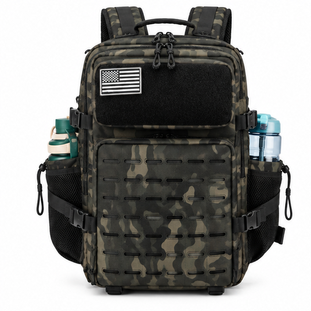 45L Tactical Camouflage Military Travel Backpack