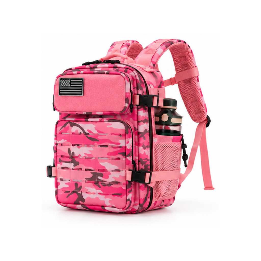 Pink Camouflage 25L Tactical Outdoor Backpack