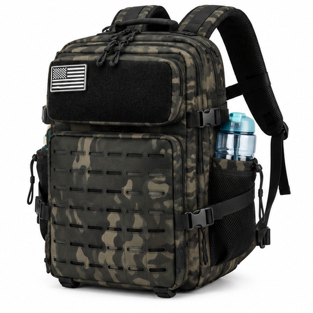 45L Tactical Camouflage Military Travel Backpack