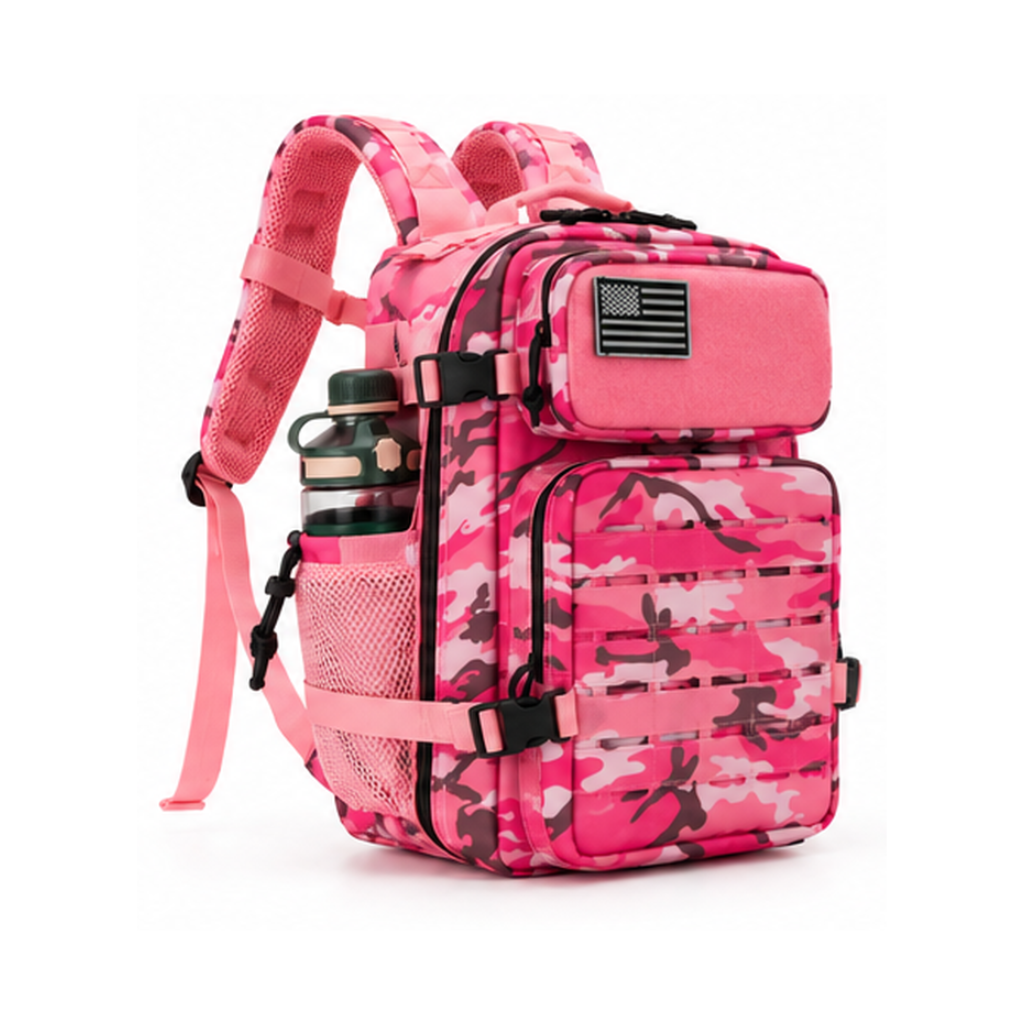 Pink Camouflage 25L Tactical Outdoor Backpack