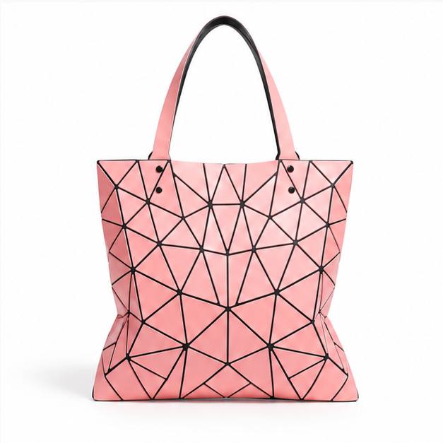 Geometric Mosaic Pink Everyday Tote Bag