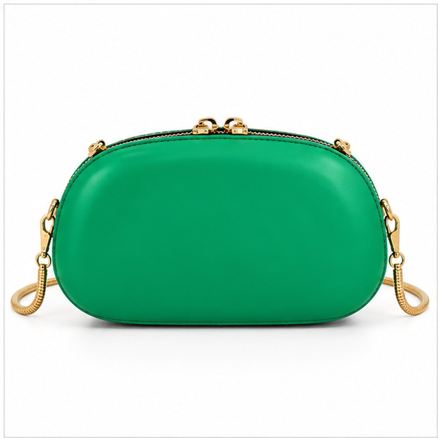 Emerald Gold Statement Evening Clutch Bag