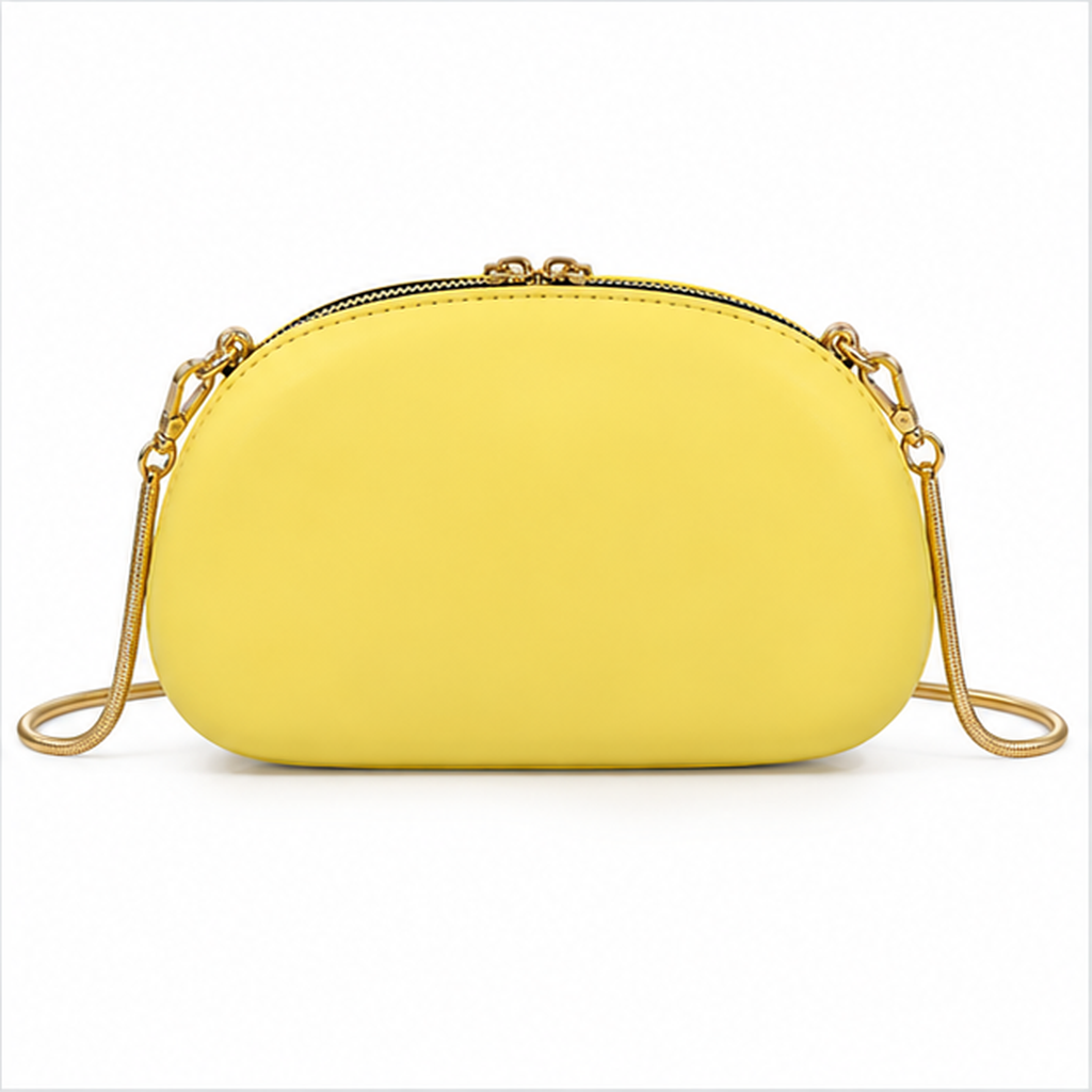 Yellow Gold Accent Evening Clutch Bag