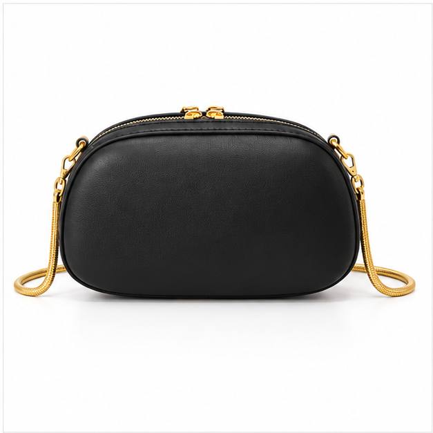 Black Gold Statement Evening Clutch Bag