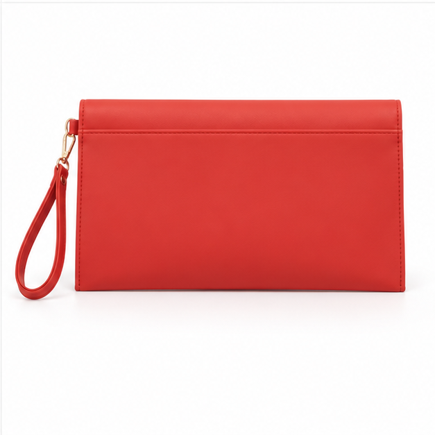 Red Envelope Clutch Wristlet Evening Bag