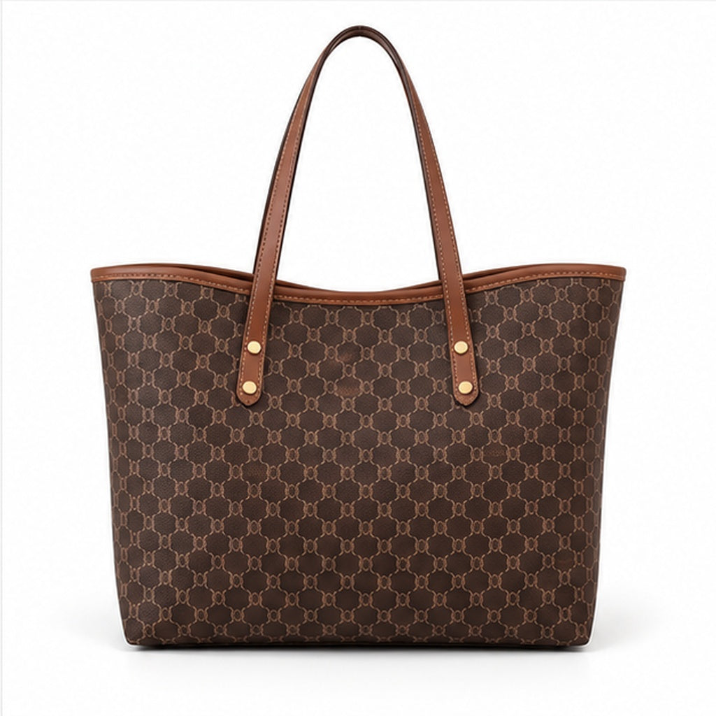 Classic Brown Monogram Everyday Tote Bag
